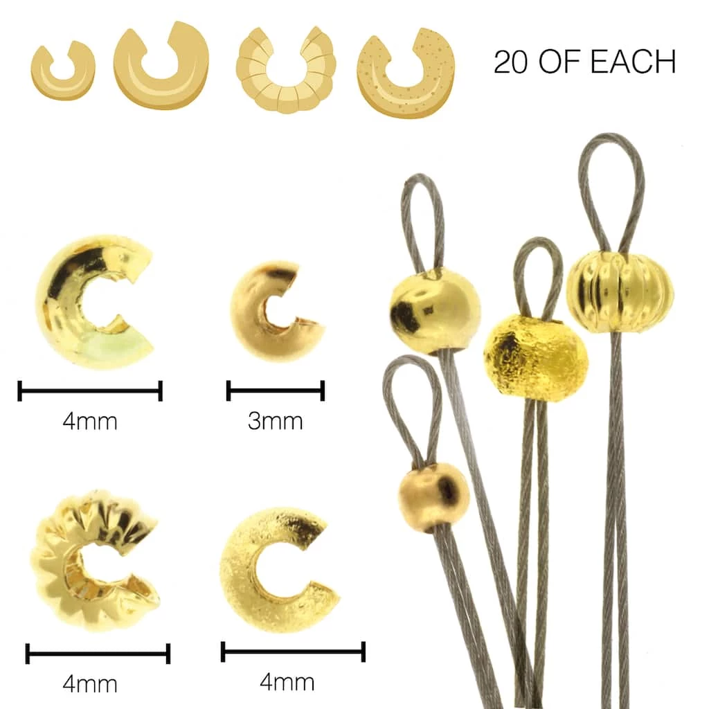Top 10 🎉 The Beadsmith® Gold Plated Crimp Bead Cover, 80ct. ⌛ 7 Top 10 🎉 The Beadsmith® Gold Plated Crimp Bead Cover, 80ct. ⌛ - Image 5