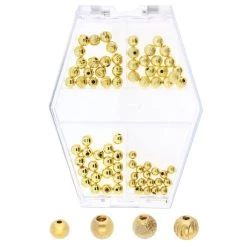 Deals 🧨 The Beadsmith® 3-4mm Gold Plated Memory Wire End Caps ✨ -Beadsmith Sales D290425S 4