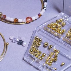 Deals 🧨 The Beadsmith® 3-4mm Gold Plated Memory Wire End Caps ✨ -Beadsmith Sales D290425S 7