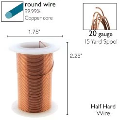 Brand new 🥰 The Beadsmith® Wire™ Elements 20 Gauge Tarnish-Resistant Wire ❤️ -Beadsmith Sales D290462S 5