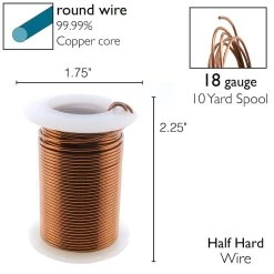 Cheapest ⌛ The Beadsmith® Wire™ Elements 18 Gauge Tarnish-Resistant Wire 🔥 -Beadsmith Sales D290465S 5