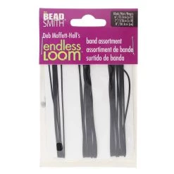 Discount ⌛ The Beadsmith® Assorted Size Black Endless Loom Bands 😍