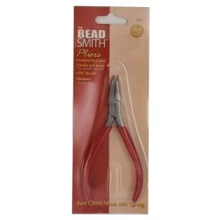 Deals 😍 The Beadsmith® 4.75" Red Bent Chain Nose Pliers ⭐ -Beadsmith Sales D290563S 3