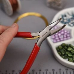 Deals 😍 The Beadsmith® 4.75" Red Bent Chain Nose Pliers ⭐ -Beadsmith Sales D290563S 8