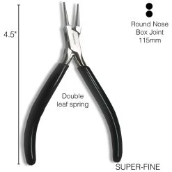 Brand new 💯 The Beadsmith® 4.5" Super-Fine Round Nose Pliers 🎉 -Beadsmith Sales D290575S 5