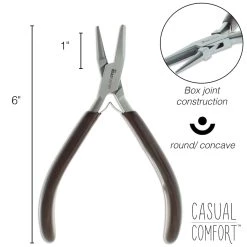 New ⌛ The Beadsmith® Casual Comfort Round Concave Plier 🥰 -Beadsmith Sales D290622S 5