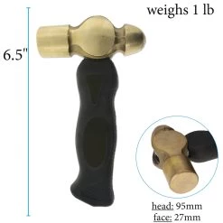 Outlet 🎉 The Beadsmith® 1lb. Brass Ergo Handle 🔨 Hammer 🥰 -Beadsmith Sales D290689S 4