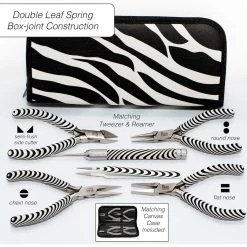 Outlet 👏 The Beadsmith® Zebra Print Tool Kit 🥰 -Beadsmith Sales D290841S 3
