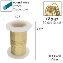 Flash Sale ✨ The Beadsmith® Wire™ Elements 30 Gauge Tarnish-Resistant Wire ✔️ -Beadsmith Sales D396207S 5