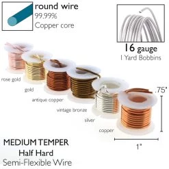 Deals 🌟 The Beadsmith® Wire Elements™ Lacquered Tarnish Resistant Wire Set 🎁 -Beadsmith Sales D396212S 4