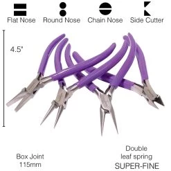 Top 10 🧨 The Beadsmith® 4 Piece Purple Pliers Set ⭐ -Beadsmith Sales D579391S 5