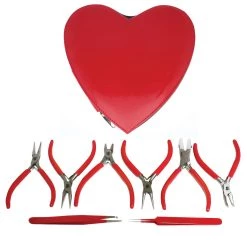 Budget 💯 The Beadsmith® 8 Piece Pliers Set in Heart Case 😀
