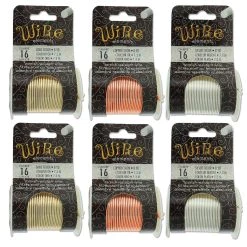 Best Pirce 🎁 The Beadsmith® 16 Gauge Wire Elements™ Tarnish Resistant Medium Temper Gold, Silver & Copper Wire, 6ct. 🤩