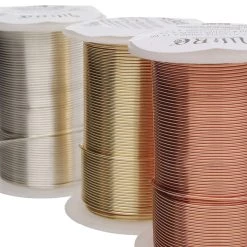 Best Pirce 🧨 The Beadsmith® Wire Elements™ 20 Gauge Tarnish Resistant Medium Temper Gold, Silver & Copper Wire, 12ct. 👏 -Beadsmith Sales D667939S 3