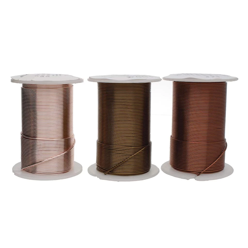 Hot Sale 💯 The Beadsmith® Wire Elements™ 18 Gauge Tarnish Resistant Medium Temper Antique Copper, Vintage Bronze & Rose Gold Wire, 12ct. 👍 4 Hot Sale 💯 The Beadsmith® Wire Elements™ 18 Gauge Tarnish Resistant Medium Temper Antique Copper, Vintage Bronze & Rose Gold Wire, 12ct. 👍 - Image 2