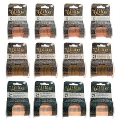 Buy 🤩 The Beadsmith® Wire Elements™ 22 Gauge Tarnish Resistant Medium Temper Antique Copper , Vintage Bronze & Rose Gold Wire, 12ct. ❤️