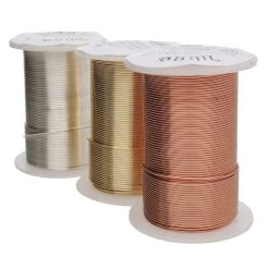 Budget 🧨 The Beadsmith® Wire Elements™ 25 Gauge Tarnish Resistant Medium Temper Gold, Silver & Copper Wire, 12ct. ⭐ -Beadsmith Sales D667946S 2