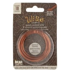 Deals ๐ The Beadsmith® Wire Elements™ 18 Gauge Tarnish Resistant Medium Temper Half Round Wire, 7yd. โจ