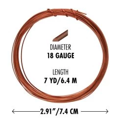 Deals 🎉 The Beadsmith® Wire Elements™ 18 Gauge Tarnish Resistant Medium Temper Half Round Wire, 7yd. ✨ -Beadsmith Sales D667959S 5