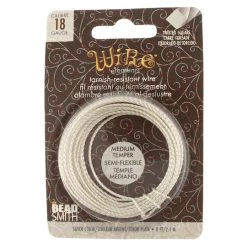 Deals 🌟 The Beadsmith® Wire Elements™ 18 Gauge Tarnish Resistant Medium Temper Twisted Square Wire, 8yd. 🤩 -Beadsmith Sales D667976S 1