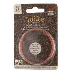 Buy ✔️ The Beadsmith® Wire Elements™ 21 Gauge Tarnish Resistant Medium Temper Half Round Wire, 7yd. 💯 -Beadsmith Sales D667977S 1 1