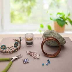 Buy ✔️ The Beadsmith® Wire Elements™ 21 Gauge Tarnish Resistant Medium Temper Half Round Wire, 7yd. 💯 -Beadsmith Sales D667977S 3