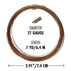 Buy ✔️ The Beadsmith® Wire Elements™ 21 Gauge Tarnish Resistant Medium Temper Half Round Wire, 7yd. 💯 -Beadsmith Sales D667977S 5