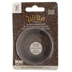 Buy ✔️ The Beadsmith® Wire Elements™ 21 Gauge Tarnish Resistant Medium Temper Half Round Wire, 7yd. 💯 -Beadsmith Sales D667978S 1