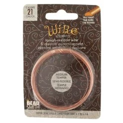 Buy ✔️ The Beadsmith® Wire Elements™ 21 Gauge Tarnish Resistant Medium Temper Half Round Wire, 7yd. 💯 -Beadsmith Sales D667979S 1