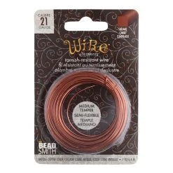 Promo 💯 The Beadsmith® Wire Elements™ 21 Gauge Tarnish Resistant Medium Temper Square Wire, 7yd. 🎁 -Beadsmith Sales D667984S 1 1
