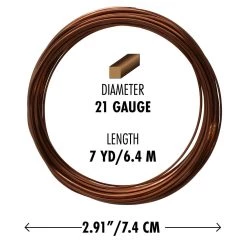 Promo 💯 The Beadsmith® Wire Elements™ 21 Gauge Tarnish Resistant Medium Temper Square Wire, 7yd. 🎁 -Beadsmith Sales D667984S 5