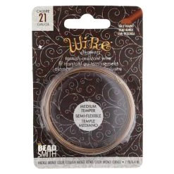 Buy ✔️ The Beadsmith® Wire Elements™ 21 Gauge Tarnish Resistant Medium Temper Half Round Wire, 7yd. 💯 -Beadsmith Sales D667985S 1