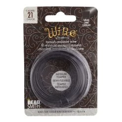 Promo 💯 The Beadsmith® Wire Elements™ 21 Gauge Tarnish Resistant Medium Temper Square Wire, 7yd. 🎁 -Beadsmith Sales D667987S 1
