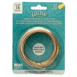 Best Pirce 🌟 The Beadsmith® Wire Elements™ 14 Gauge Tarnish Resistant Soft Temper Wire, 10ft. 🔔