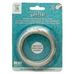 Best Pirce ❤️ The Beadsmith® Wire Elements™ 16 Gauge Silver Tarnish Resistant Soft Temper Wire, 15ft. ❤️