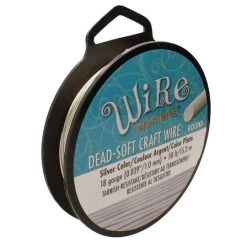 Brand new 😀 The Beadsmith® Wire Elements™ 18 Gauge Tarnish Resistant Soft Temper Wire, 50ft. 👍 24 Brand new 😀 The Beadsmith® Wire Elements™ 18 Gauge Tarnish Resistant Soft Temper Wire, 50ft. 👍 -Beadsmith Sales D673321S 1