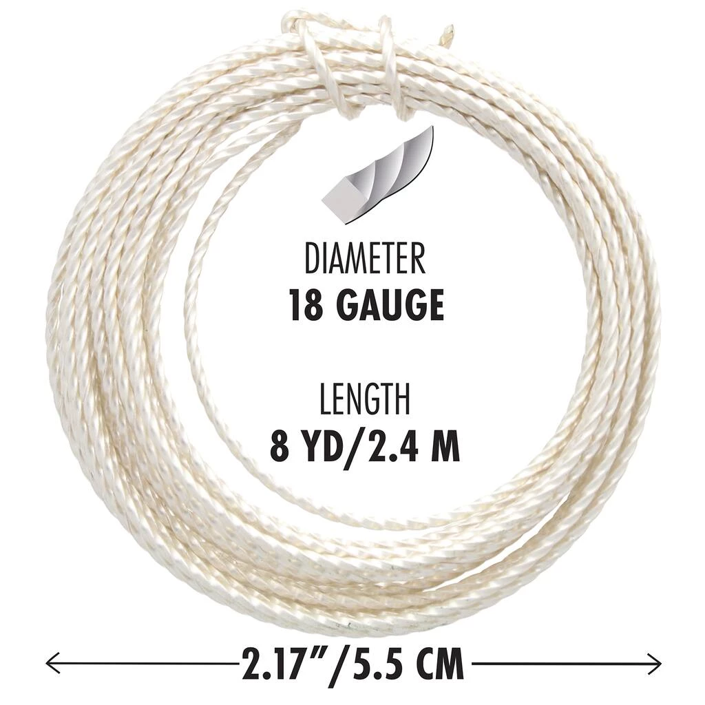 Buy ❤️ The Beadsmith® Wire Elements™ 18 Gauge Silver Tarnish Resistant Soft Temper Wire, 8ft. 😍 5 Buy ❤️ The Beadsmith® Wire Elements™ 18 Gauge Silver Tarnish Resistant Soft Temper Wire, 8ft. 😍 - Image 3