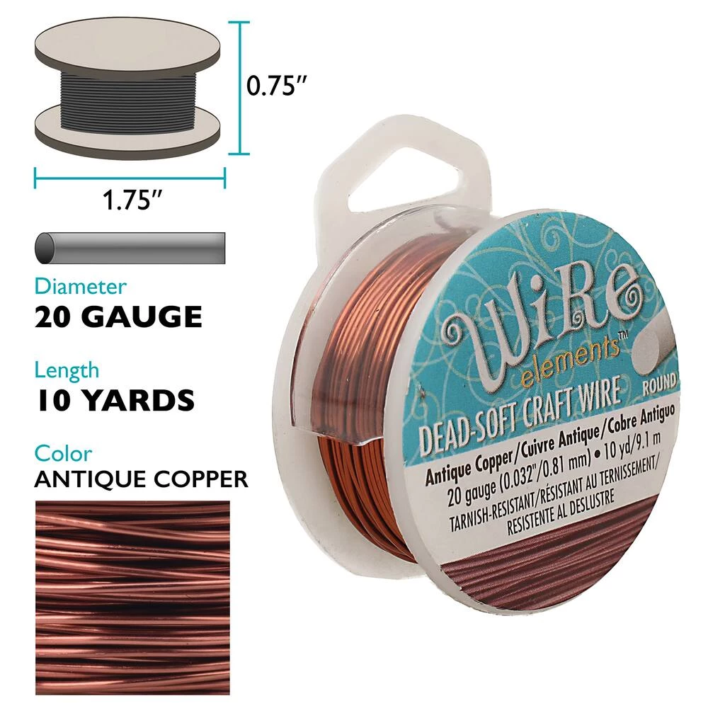 Budget ๐ The Beadsmith® Wire Elements™ 20 Gauge Tarnish Resistant Soft Temper Wire, 10yd. โจ 5 Budget ๐ The Beadsmith® Wire Elements™ 20 Gauge Tarnish Resistant Soft Temper Wire, 10yd. โจ - Image 3