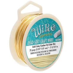 Coupon 👏 The Beadsmith® Wire Elements™ 20 Gauge Tarnish Resistant Soft Temper Wire, 75ft. ✨ -Beadsmith Sales D673343S 1