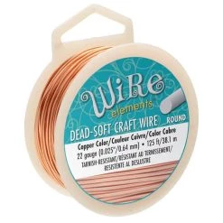 Promo 👍 The Beadsmith® Wire Elements™ 22 Gauge Tarnish Resistant Soft Temper Wire, 125ft. 😀 -Beadsmith Sales D673377S 1