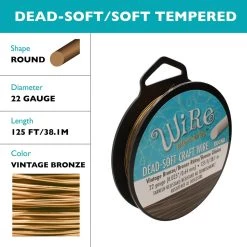 Promo 👍 The Beadsmith® Wire Elements™ 22 Gauge Tarnish Resistant Soft Temper Wire, 125ft. 😀 -Beadsmith Sales D673389S 4