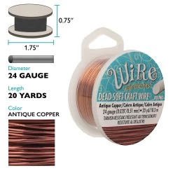 Cheapest 🛒 The Beadsmith® Wire Elements™ 24 Gauge Tarnish Resistant Soft Temper Wire, 20yd. ✔️ -Beadsmith Sales D673391S 3