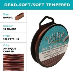 Wholesale 💯 The Beadsmith® Wire Elements™ 24 Gauge Tarnish Resistant Soft Temper Wire, 200ft. 👏 -Beadsmith Sales D673393S 4