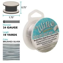 Cheap 🛒 The Beadsmith® Wire Elements™ 24 Gauge Tarnish Resistant Soft Temper Wire, 10yd. 🧨 -Beadsmith Sales D673395S 3
