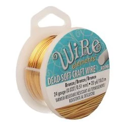 Cheapest 🛒 The Beadsmith® Wire Elements™ 24 Gauge Tarnish Resistant Soft Temper Wire, 20yd. ✔️ -Beadsmith Sales D673396S 1