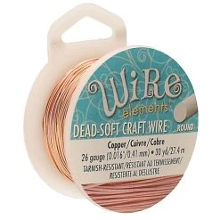 The Beadsmith® Wire Elements™ 26 Gauge Tarnish Resistant Soft Temper Wire, 30yd. 12 The Beadsmith® Wire Elements™ 26 Gauge Tarnish Resistant Soft Temper Wire, 30yd. -Beadsmith Sales D673415S 1