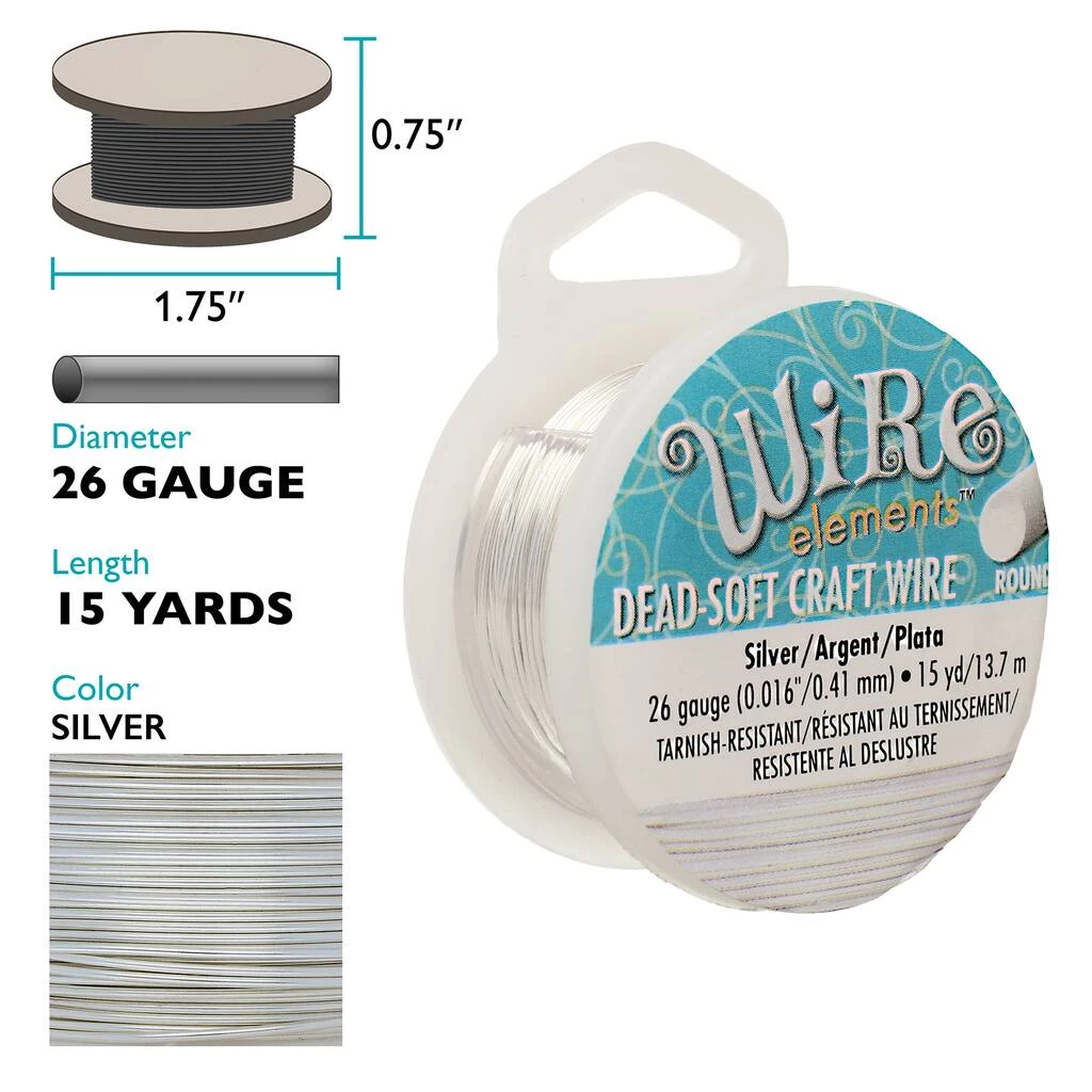 Cheapest ๐ The Beadsmith® Wire Elements™ 26 Gauge Tarnish Resistant Soft Temper Wire, 15yd. ๐คฉ 5 Cheapest ๐ The Beadsmith® Wire Elements™ 26 Gauge Tarnish Resistant Soft Temper Wire, 15yd. ๐คฉ - Image 3