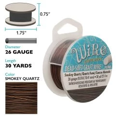 The Beadsmith® Wire Elements™ 26 Gauge Tarnish Resistant Soft Temper Wire, 30yd. 3 The Beadsmith® Wire Elements™ 26 Gauge Tarnish Resistant Soft Temper Wire, 30yd. -Beadsmith Sales D673424S 3