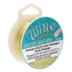 Discount 🛒 The Beadsmith® Wire Elements™ 28 Gauge Tarnish Resistant Soft Temper Wire, 15yd. 🌟 -Beadsmith Sales D673432S 1