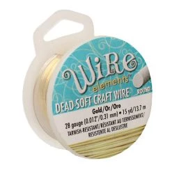 Discount 🛒 The Beadsmith® Wire Elements™ 28 Gauge Tarnish Resistant Soft Temper Wire, 15yd. 🌟 -Beadsmith Sales D673436S 1